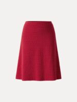 Stretch Cotton Polka Dot A-Line Flare Skirt Limited Edition - Image 7