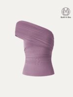 One Shoulder Gathered Bra Top - Image 8