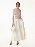 Cotton-Linen Blend Reversible Boatneck Low Back Top - Image 3
