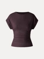 CoolTouch Round Neck Ruched Tee - Image 8