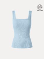 Slinky Square Open-Back Bra Tank Top - Image 14