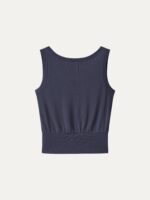 Cotton-Linen Blend Reversible Boatneck Low Back Top - Image 10