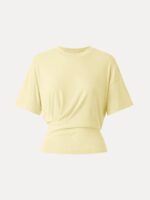 Crewneck Short Sleeve Tucked Tee - Image 10