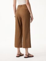 Linen Cropped Wide Leg Pants - Image 4