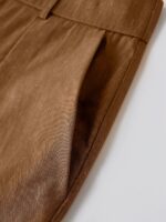 Linen Cropped Wide Leg Pants - Image 6