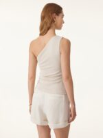 Sandwashed One Shoulder Ruched Bra Tank - Image 4