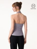 Plantive Halter Neck Open Back Bra Tank - Image 2