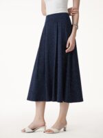 2Pcs Set Square Neck Bra Top & Midi Skirt with Pockets - Image 5