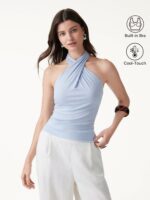 Criss Cross Halter Neck Going-Out Bra Top - Image 4