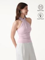 Criss Cross Halter Neck Going-Out Bra Top - Image 10