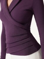 Collared Surplice Top - Image 5