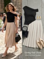 2Pcs Set Multi-wear Bra Top & Volume Skirt with Pockets - Image 9