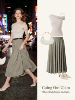 2Pcs Set Multi-wear Bra Top & Volume Skirt with Pockets - Image 11