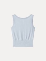 Cotton-Linen Blend Reversible Boatneck Low Back Top - Image 14