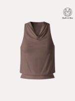 SkinKiss Not-See-Thru Halter Cowl Neck Bra Top - Image 10