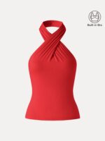 Criss Cross Halter Neck Going-Out Bra Top - Image 17