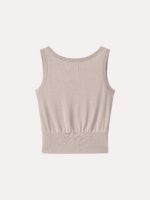 Cotton-Linen Blend Reversible Boatneck Low Back Top - Image 7