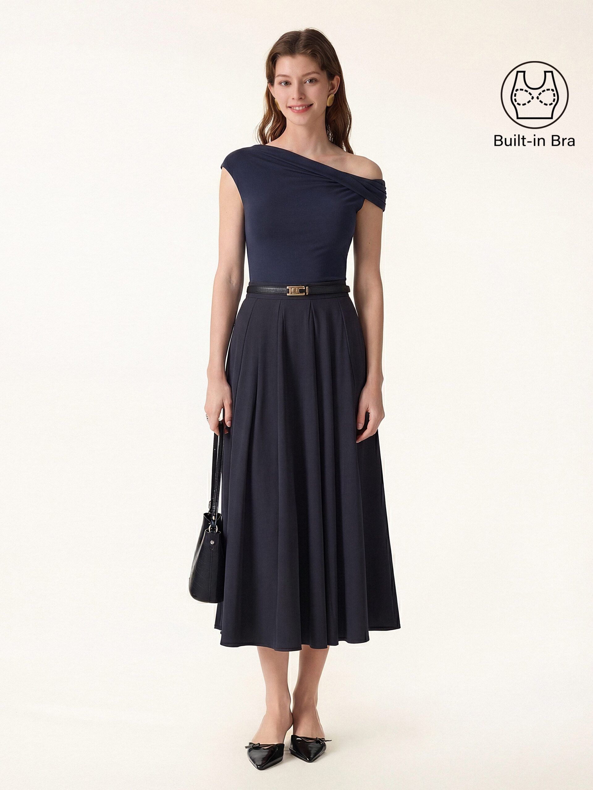 31eaeed617aa685b6e16fccc2c7fd251 2Pcs Set Multi-wear Bra Top & Volume Skirt with Pockets - Image 1