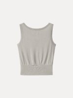 Cotton-Linen Blend Reversible Boatneck Low Back Top - Image 16