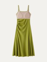 Square Neck Tucked Open Back Bra Dress - Image 6