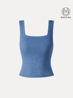 Slinky Square Open-Back Bra Tank Top - Image 16