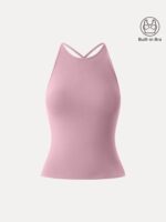 SkinKiss Round Neck Cross-Back Bandless Bra Top - Image 9