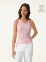 Breathable V-Neck Spaghetti Bra Tank - Image 8