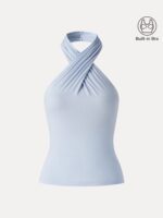 Criss Cross Halter Neck Going-Out Bra Top - Image 7
