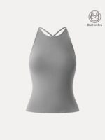 SkinKiss Round Neck Cross-Back Bandless Bra Top - Image 10
