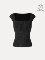 Polka Dots Square Neck Bra Top - Image 9