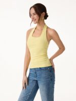 Cotton Square Halter Neck Bra Tank - Image 5