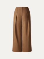 Linen Cropped Wide Leg Pants - Image 7