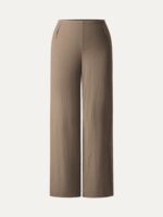 Wrinkle-resistant Cotton-linen Mid Rise Straight Leg Pant - Image 6