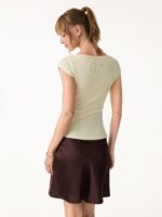 Plantive Boatneck Cap Sleeve Bra Top - Image 4