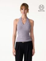 Plantive Halter Neck Open Back Bra Tank