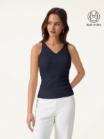 Breathable V-Neck Spaghetti Bra Tank