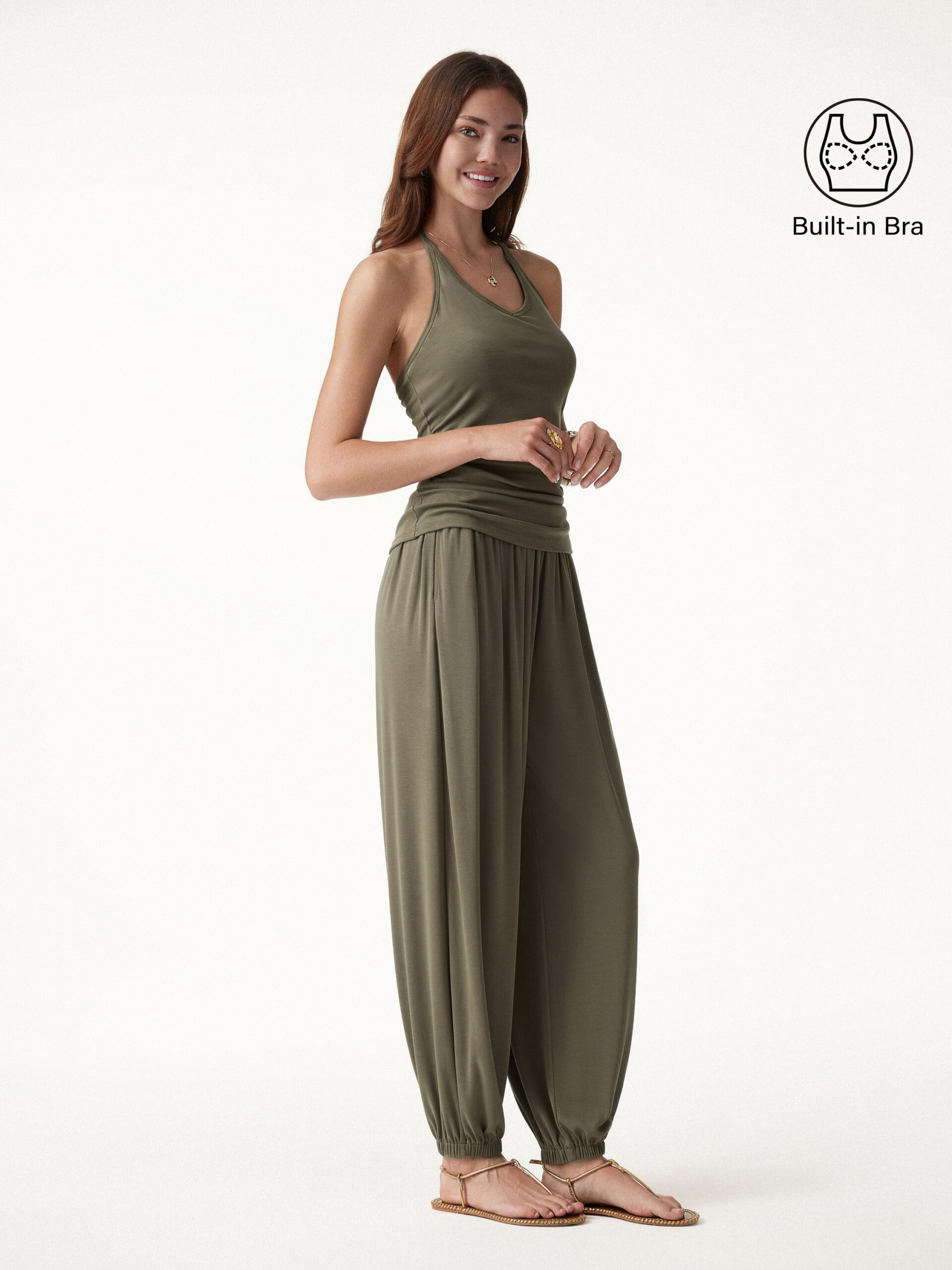 C_5efa9b9b-9ca0-48d5-b698-2b7c756440c8 2Pcs Set Open Back Bra Top & Balloon Pants with Pockets - Image 1