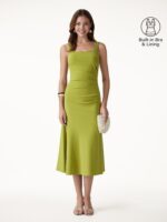 Square Neck Tucked Open Back Bra Dress - Image 3
