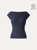 Plantive Boatneck Cap Sleeve Bra Top - Image 7