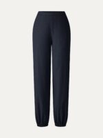 Linen-like High-Rise Balloon Jogger Pants with Pockets - Image 7