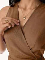 Wrap Top with Self-Tie - Image 5