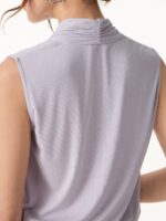 Matte Smooth Smooth Surplice Sleeveless Top - Image 7