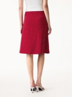 Stretch Cotton Polka Dot A-Line Flare Skirt Limited Edition - Image 4