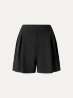Stretch Ponte Pleated Wide Leg Shorts - Image 10