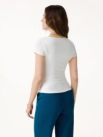 Smoothing Cowl Neck Ruched Bra Top - Image 4