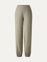 Linen-like High-Rise Balloon Jogger Pants with Pockets - Image 6