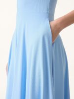 SkinKiss Boatneck Wide Shoulder Bra Dress with Pockets - Image 5