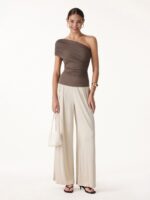 One Shoulder Gathered Bra Top - Image 2